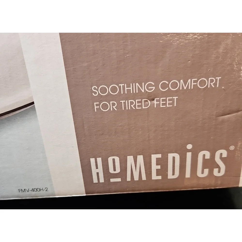 HoMEDICS *NEW* Vibration Foot Massager with Heat UNOPENED FMV-400H-2‎ White NIB
